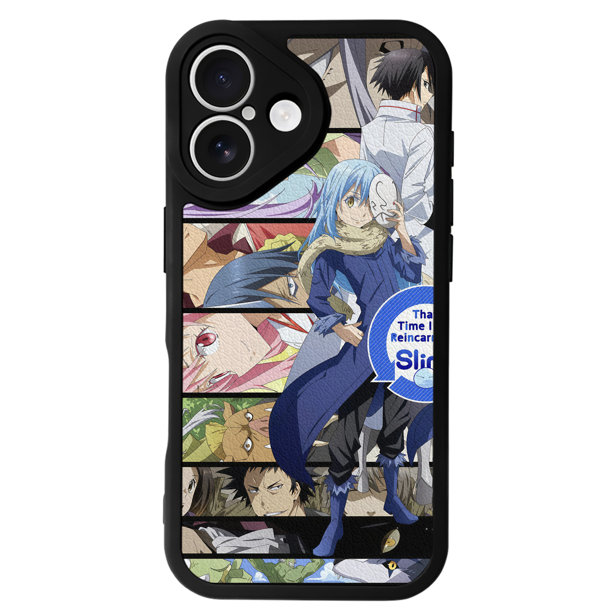 （画像用） 転スラ Regarding Reincarnated to Slime 【iPhone 16シリーズ対応】シリコンスマホケース（レザー調） 材質：シリコン